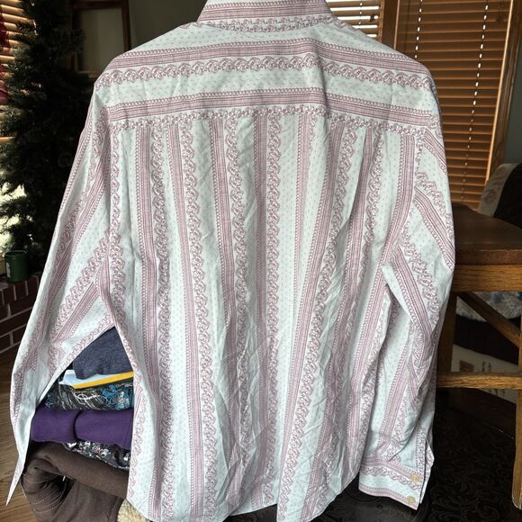 VIntage 90s Fink Classics Mens Shirt Plaid Red Flannel Button Up Medium USA - Picture 6 of 7